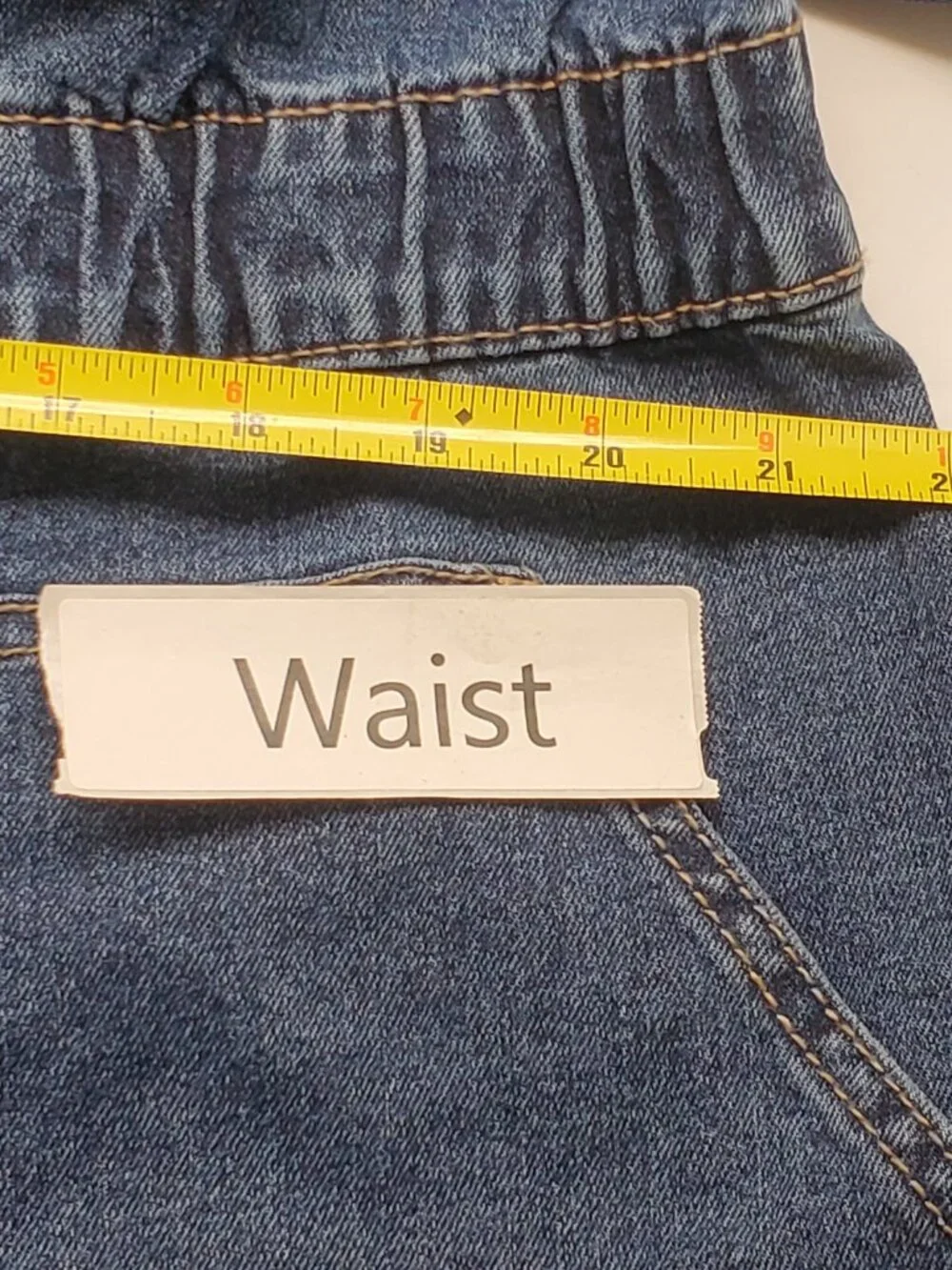 Celebrity Pink Juniors Denim Jumpsuit XXXL Blue Button Front Elastic Waist New - Picture 14 of 14